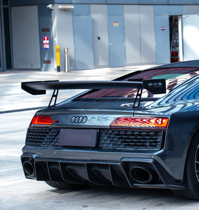 Audi R8 2023 Rear End Audi R8 Gen 2 2017-2023 Aftermarket Parts - Ventus Veloce Rear Wing Dry ...