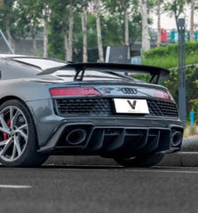 Audi R8 Gen 2 2017 2018 2019 2020 2021 2022 2023 with Aftermarket Parts - V1 Style Rear Wing Dry Pre-preg Carbon Fiber from Ventus Veloce