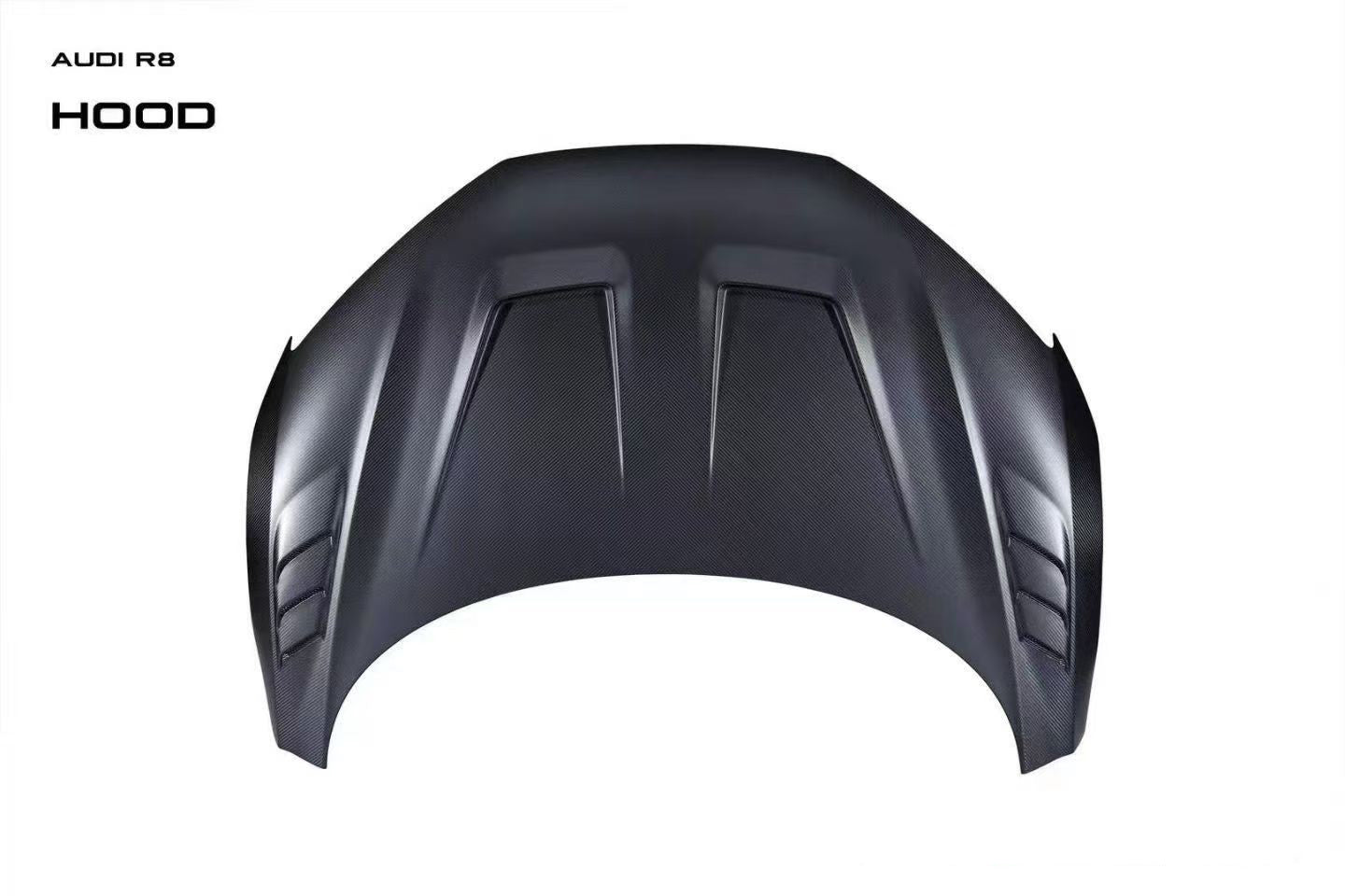 Audi R8 Gen 2 2017 2018 2019 2020 2021 2022 2023 with Aftermarket Parts - Vented Hood Bonnet Carbon Fiber from Ventus Veloce