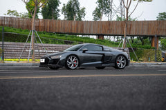 Audi R8 Gen 2 2020 2021 2022 2023 with Aftermarket Parts - Side Skirts Carbon Fiber from Ventus Veloce