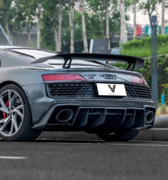Audi R8 Gen 2 2020 2021 2022 2023 with Aftermarket Parts - Rear Wing Carbon Fiber from Ventus Veloce