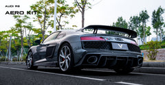 Audi R8 Gen 2 2017 2018 2019 2020 2021 2022 2023 with Aftermarket Parts - V1 Style Rear Wing Dry Pre-preg Carbon Fiber from Ventus Veloce