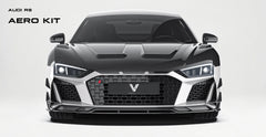Audi R8 Gen 2 2020 2021 2022 2023 with Aftermarket Parts - Front Lip Carbon Fiber / FRP from Ventus Veloce