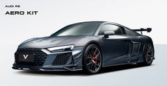 Audi R8 Gen 2 2020 2021 2022 2023 with Aftermarket Parts - Front Lip Carbon Fiber / FRP from Ventus Veloce