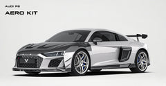 Audi R8 Gen 2 2020 2021 2022 2023 with Aftermarket Parts - Front Canards Carbon Fiber from Ventus Veloce