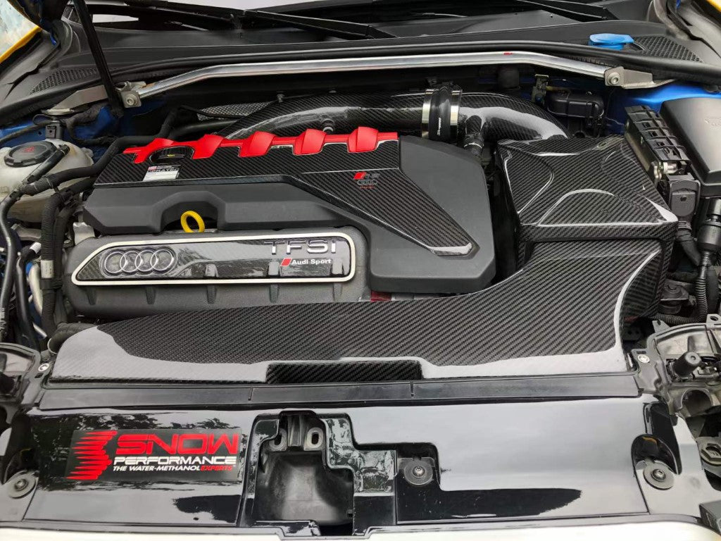 Audi RS3 TTRS MK3 8V 2016 2017 2018 2019 2020 2021 2022 2023 with Aftermarket Parts - Air Intake Systems Pre-preg Carbon Fiber from Ventus Veloce
