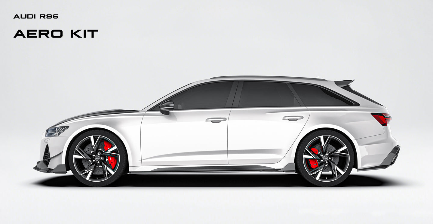 Audi RS6 & RS7 C8 2020-ON with Aftermarket Parts - Front Lip Carbon Fiber from Ventus Veloce