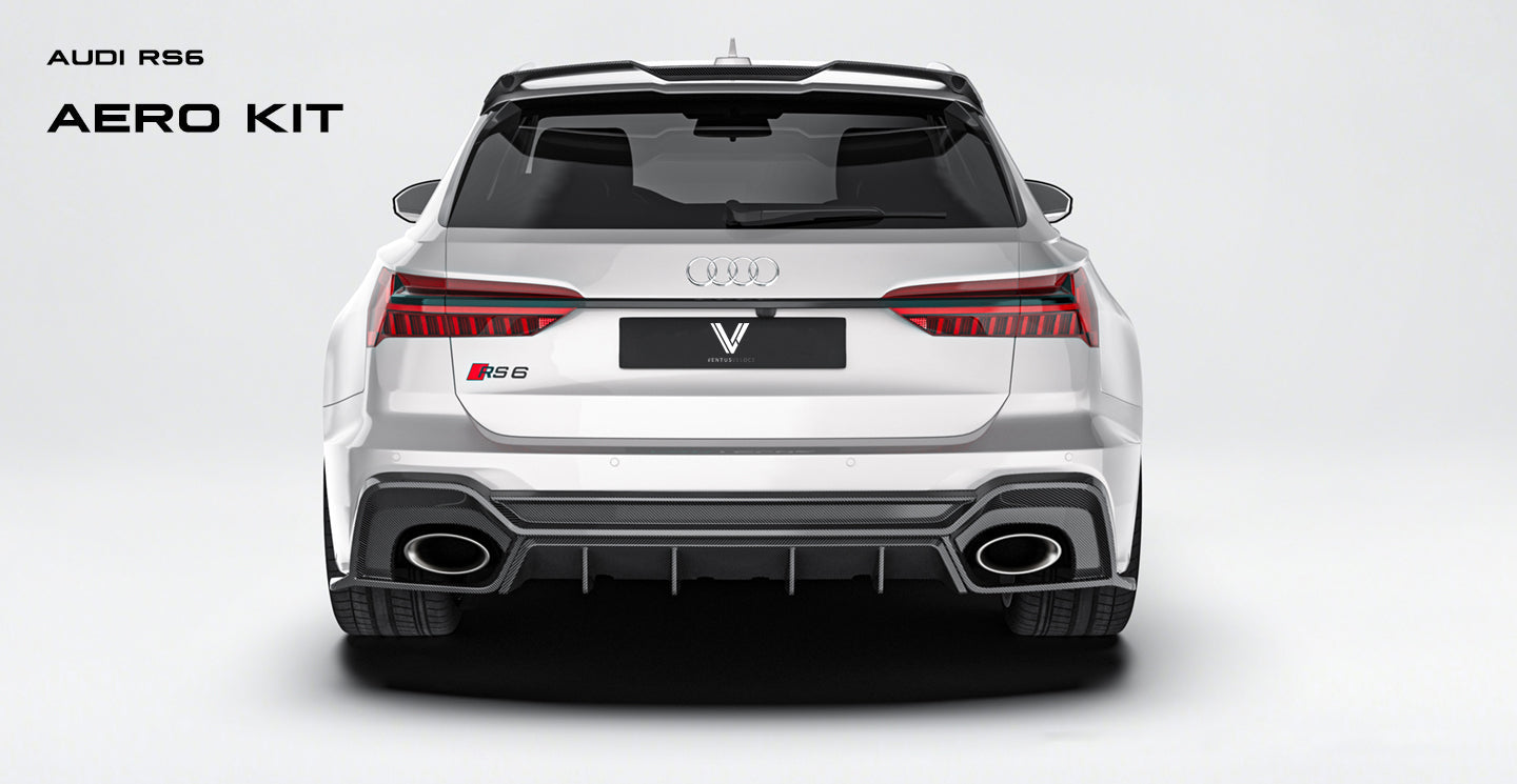 Audi RS6 & RS7 C8 2020-ON with Aftermarket Parts - Rear Diffuser Carbon Fiber from Ventus Veloce
