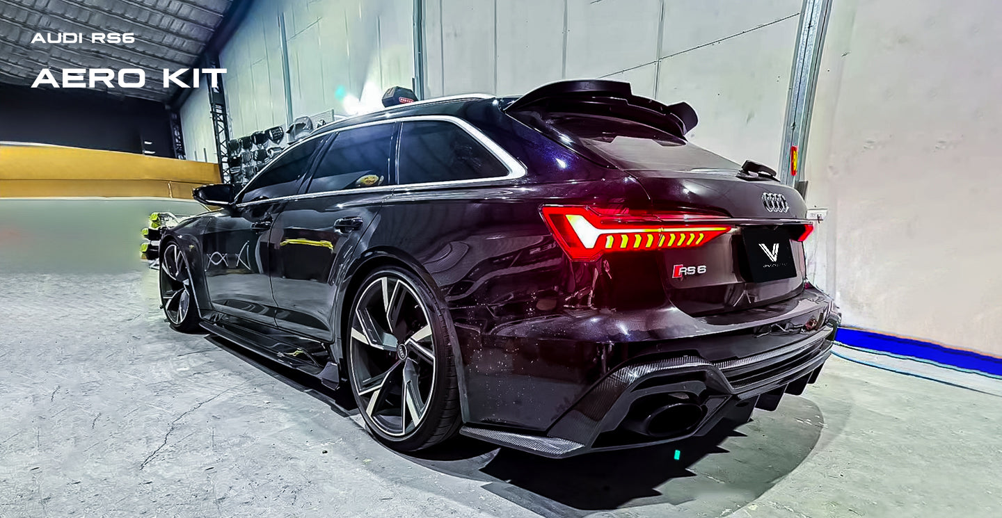 Audi RS6 & RS7 C8 2020-ON with Aftermarket Parts - Side Skirts Carbon Fiber from Ventus Veloce