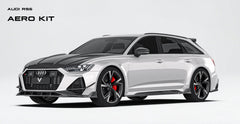 Audi RS6 C8 2020-ON with Aftermarket Parts - Hood Double-sided Carbon Fiber from Ventus Veloce