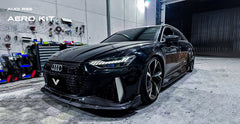 Audi RS6 & RS7 C8 2020-ON with Aftermarket Parts - Front Lip Carbon Fiber from Ventus Veloce