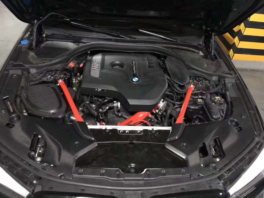 BMW 540I G30 2019-2023 with Aftermarket Parts - Air Intake Systems Pre-preg Carbon Fiber from Ventus Veloce