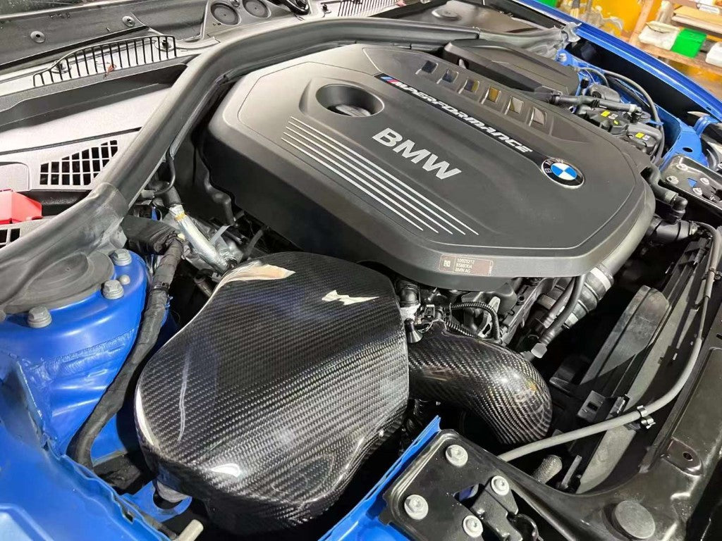 BMW M240I M340I M440I F22 F23 F30 F32 F33 F34 F36 2016-2021 with Aftermarket Parts - Air Intake Systems Pre-preg Carbon Fiber from Ventus Veloce
