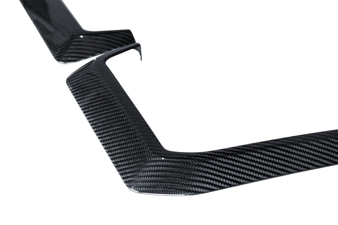 BMW M2CS M2 G87 2023-ON with Aftermarket Parts - Front Bumper Upper Valence Dry Pre-preg Carbon Fiber from Ventus Veloce