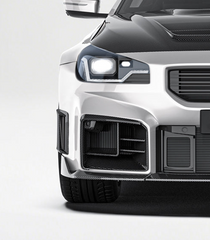 BMW M2CS M2 G87 2023-ON with Aftermarket Parts - Front Side Intake Vent Replacement Trim Dry Pre-preg Carbon Fiber from Ventus Veloce