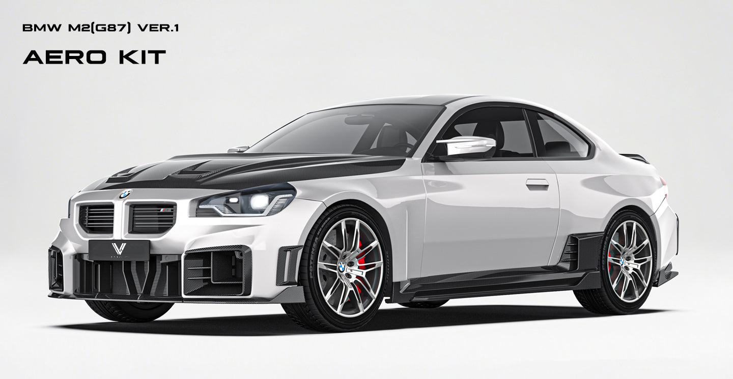 BMW M2C M2 G87 2023-ON with Aftermarket Parts - V2 Side Skirts Pre-preg Carbon Fiber from Ventus Veloce