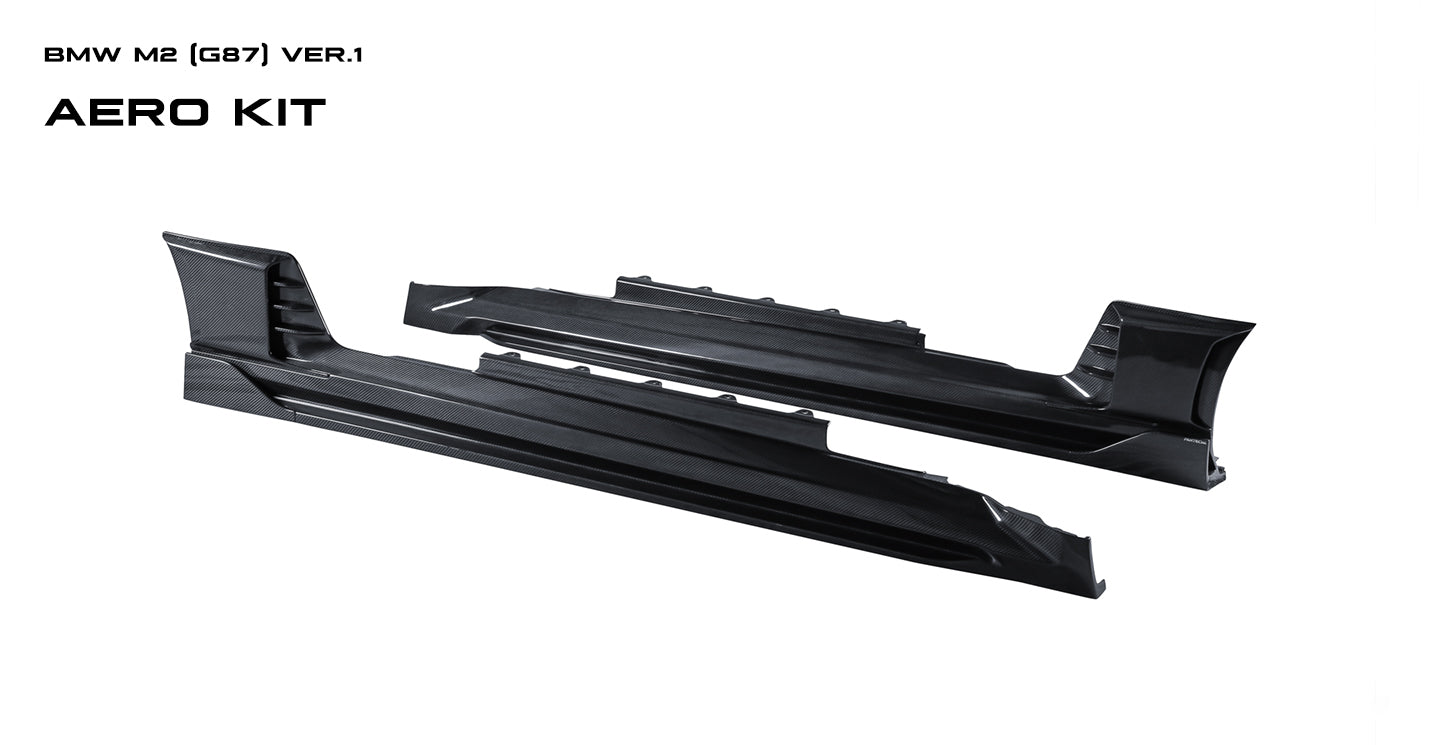 BMW M2C M2 G87 2023-ON with Aftermarket Parts - V2 Side Skirts Pre-preg Carbon Fiber from Ventus Veloce