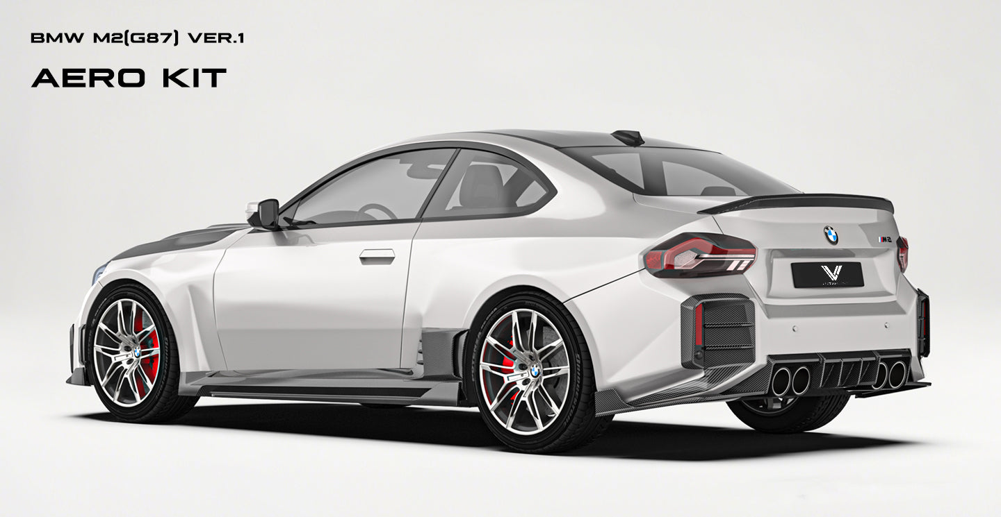 BMW M2C M2 G87 2023-ON with Aftermarket Parts - V2 Side Skirts Pre-preg Carbon Fiber from Ventus Veloce