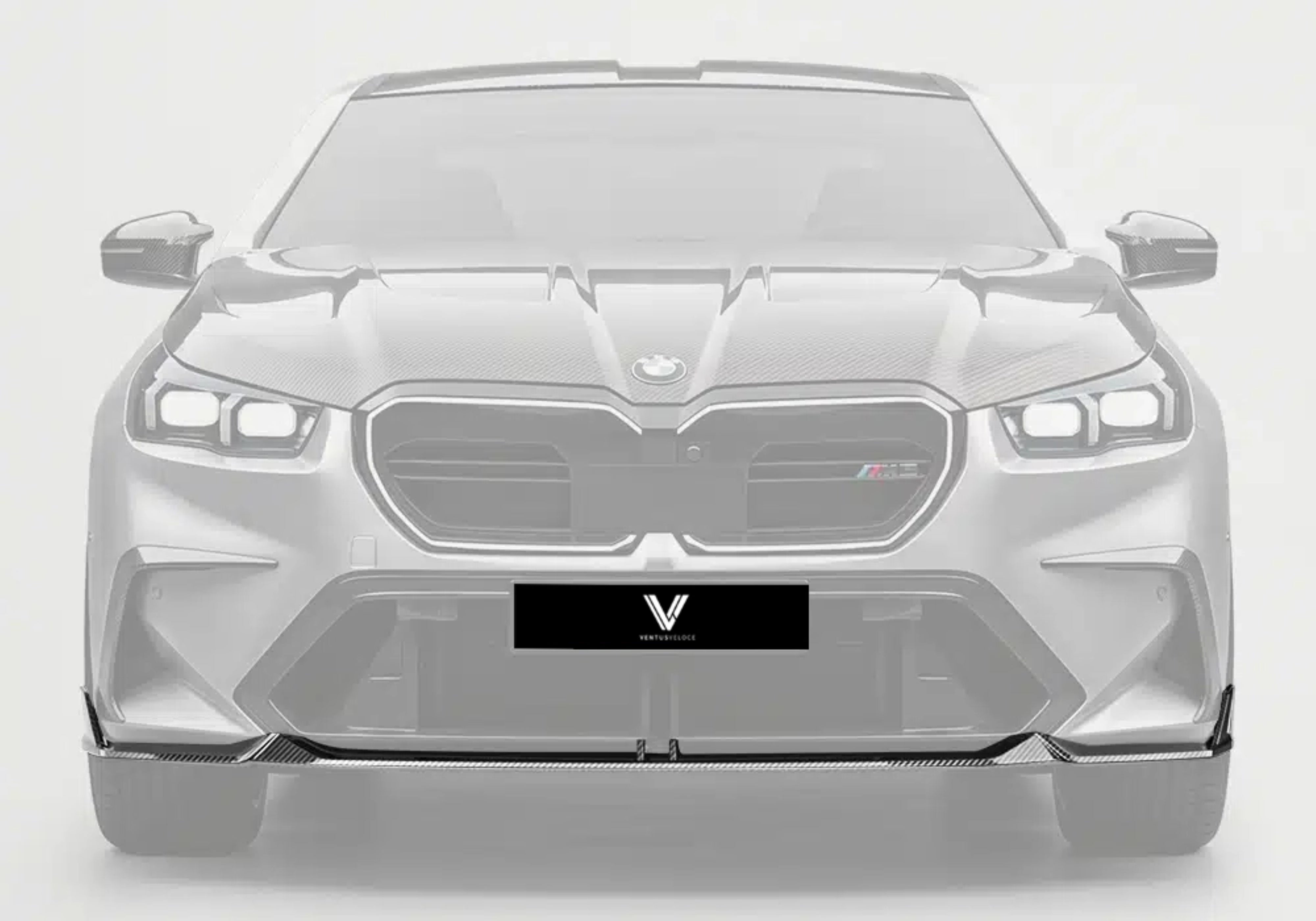 BMW M5 M5C G90 G99 2025-ON with Aftermarket Parts - Front Lip Dry Pre-preg Carbon Fiber from Ventus Veloce