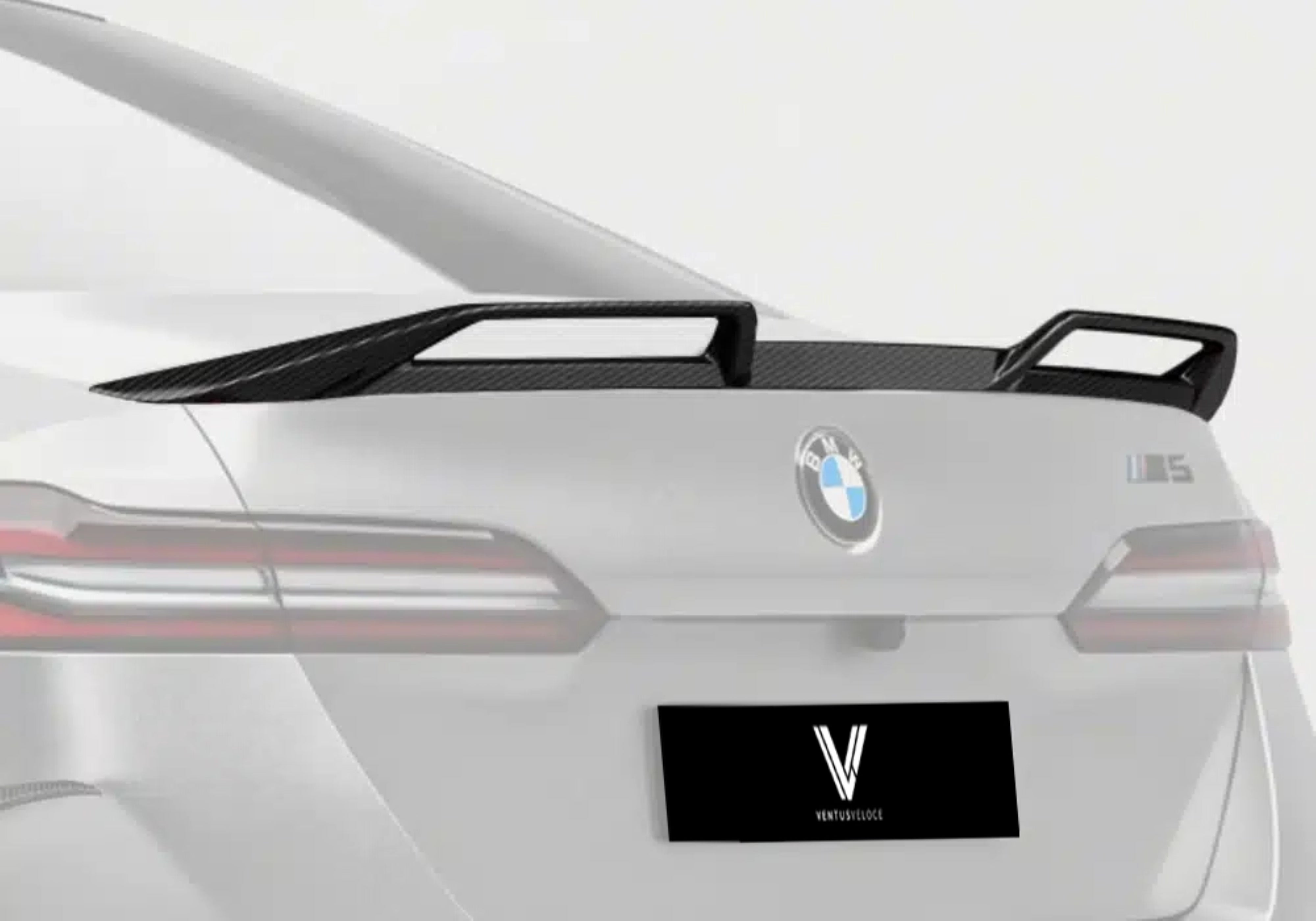 BMW M5 M5C G90 2025-ON with Aftermarket Parts - Rear Spoiler Dry Pre-preg Carbon Fiber from Ventus Veloce