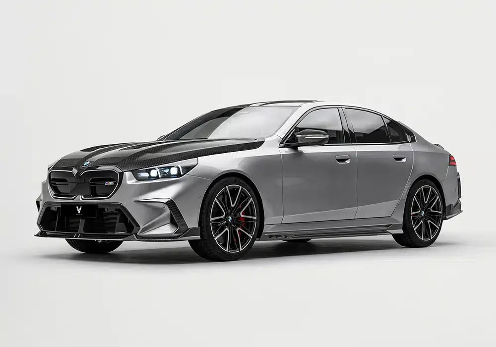 BMW M5 M5C G90 G99 2025-ON with Aftermarket Parts - Side Skirts Dry Pre-preg Carbon Fiber from Ventus Veloce