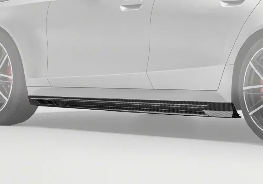 BMW M5 M5C G90 G99 2025-ON with Aftermarket Parts - Side Skirts Dry Pre-preg Carbon Fiber from Ventus Veloce