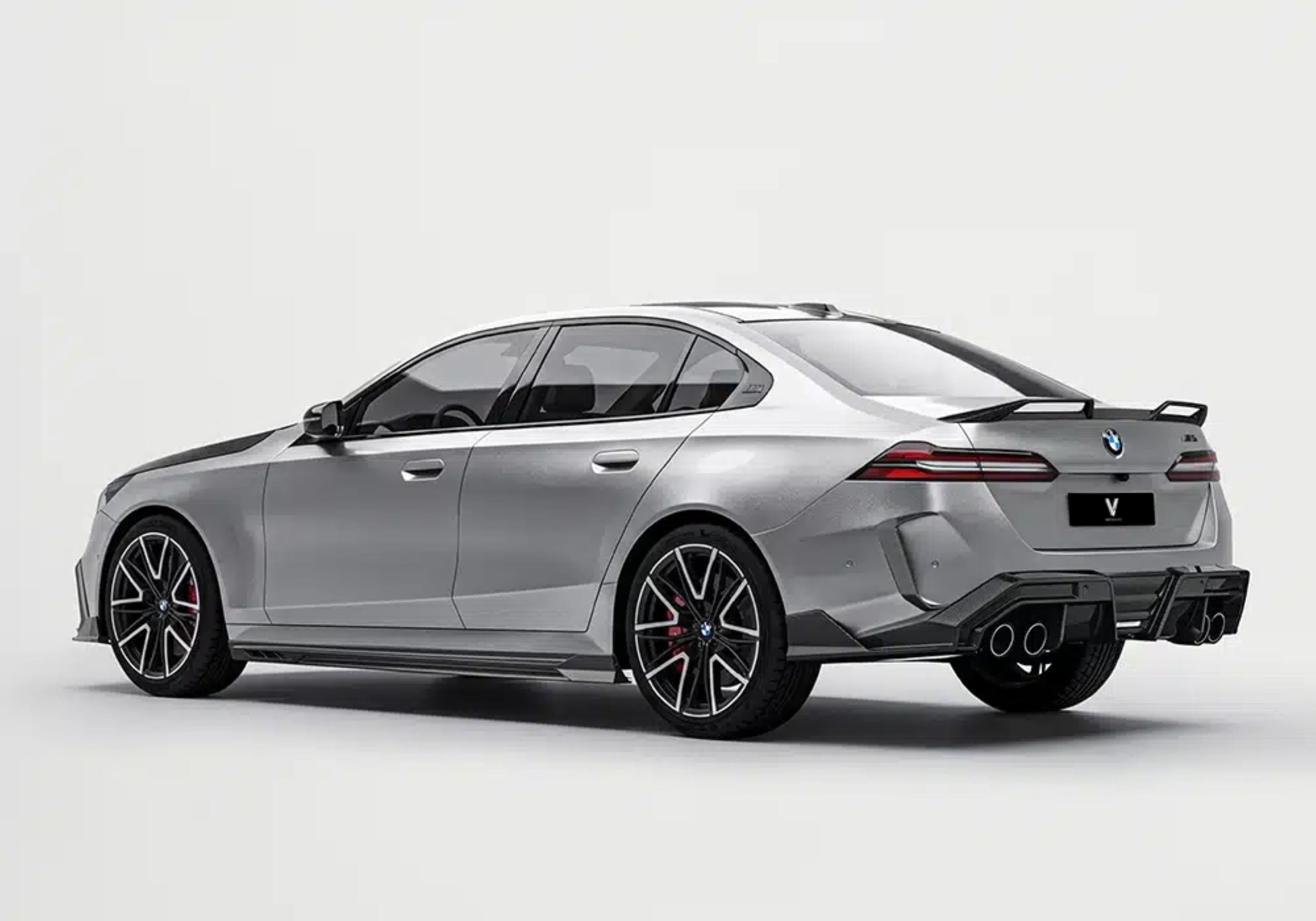 BMW M5 M5C G90 G99 2025-ON with Aftermarket Parts - Rear Bumper Canards Dry Pre-preg Carbon Fiber from Ventus Veloce