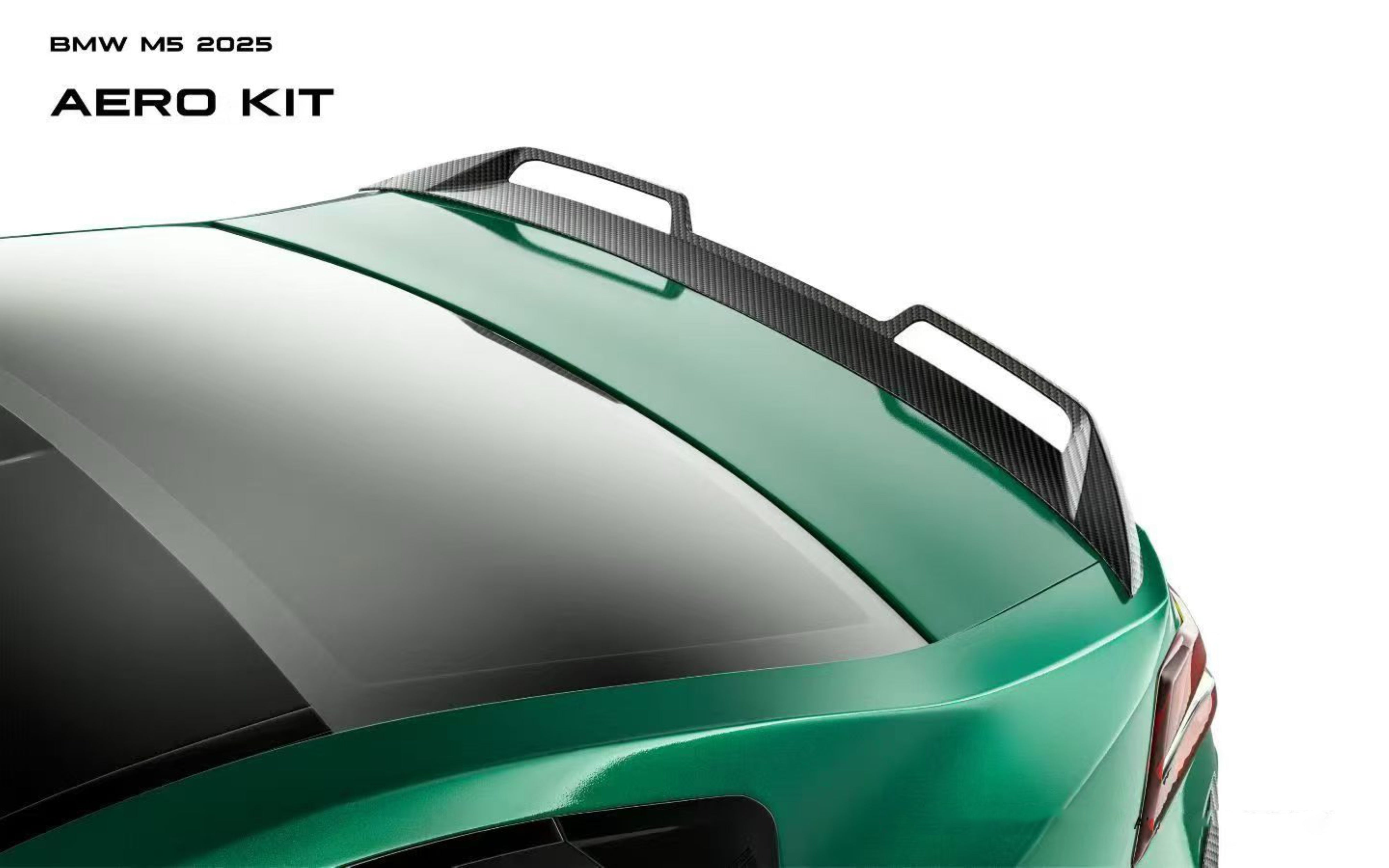 BMW M5 M5C G90 2025-ON with Aftermarket Parts - Rear Spoiler Dry Pre-preg Carbon Fiber from Ventus Veloce
