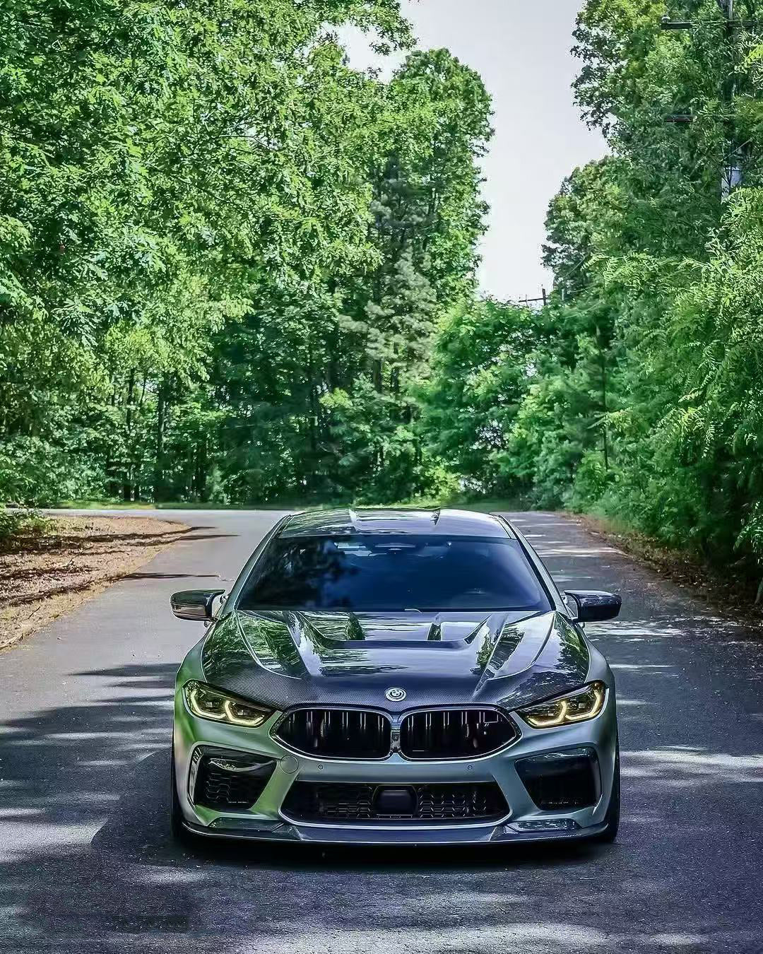 BMW M8 M8C F91 F92 F93 2019-ON with Aftermarket Parts - PT Hood Trim Pre-preg Carbon Fiber from Ventus Veloce