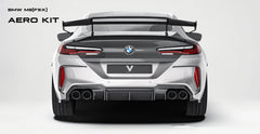BMW M8 M8C F92 F93 2019-ON & 8 Series G15 G16 2018-ON with Aftermarket Parts - PT Rear Wing Pre-preg Carbon Fiber from Ventus Veloce