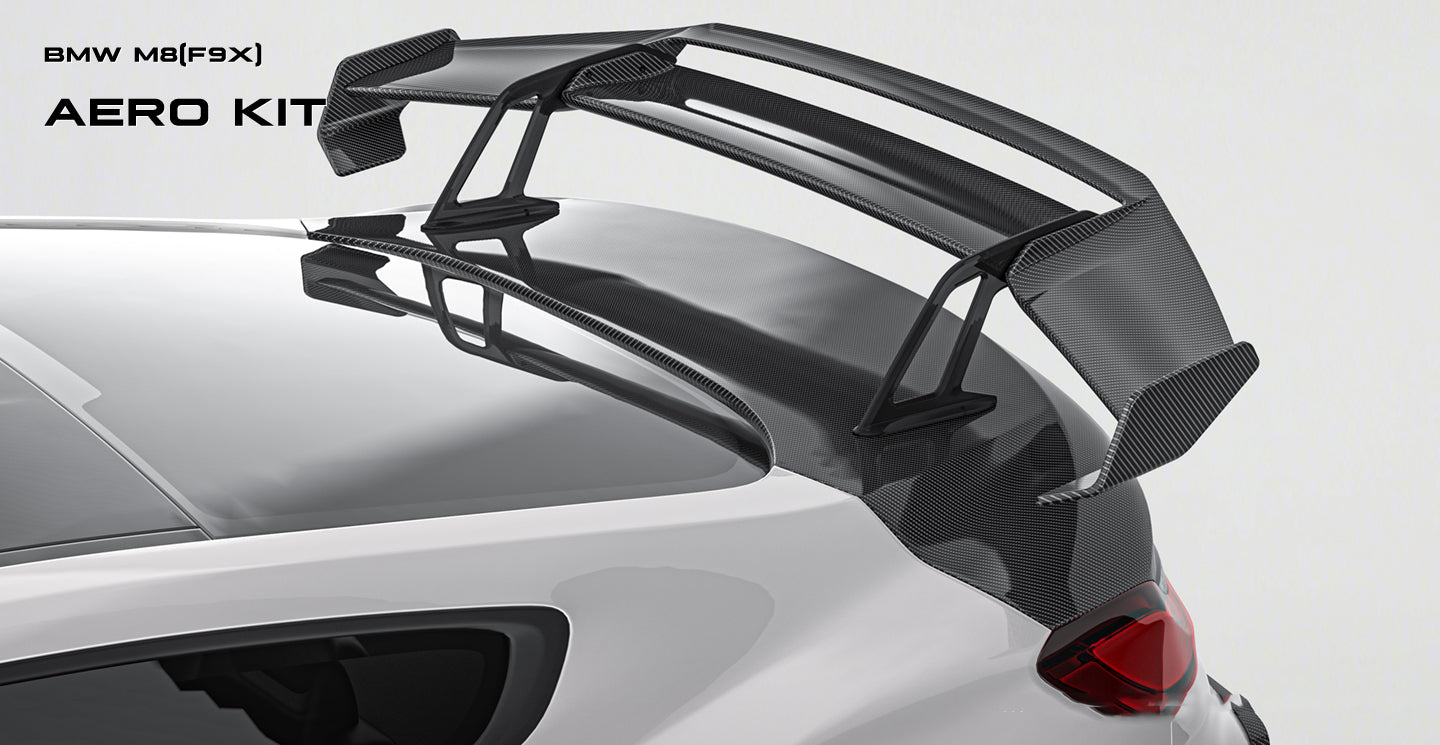 BMW M8 M8C F92 F93 2019-ON & 8 Series G15 G16 2018-ON with Aftermarket Parts - PT Rear Wing Pre-preg Carbon Fiber from Ventus Veloce