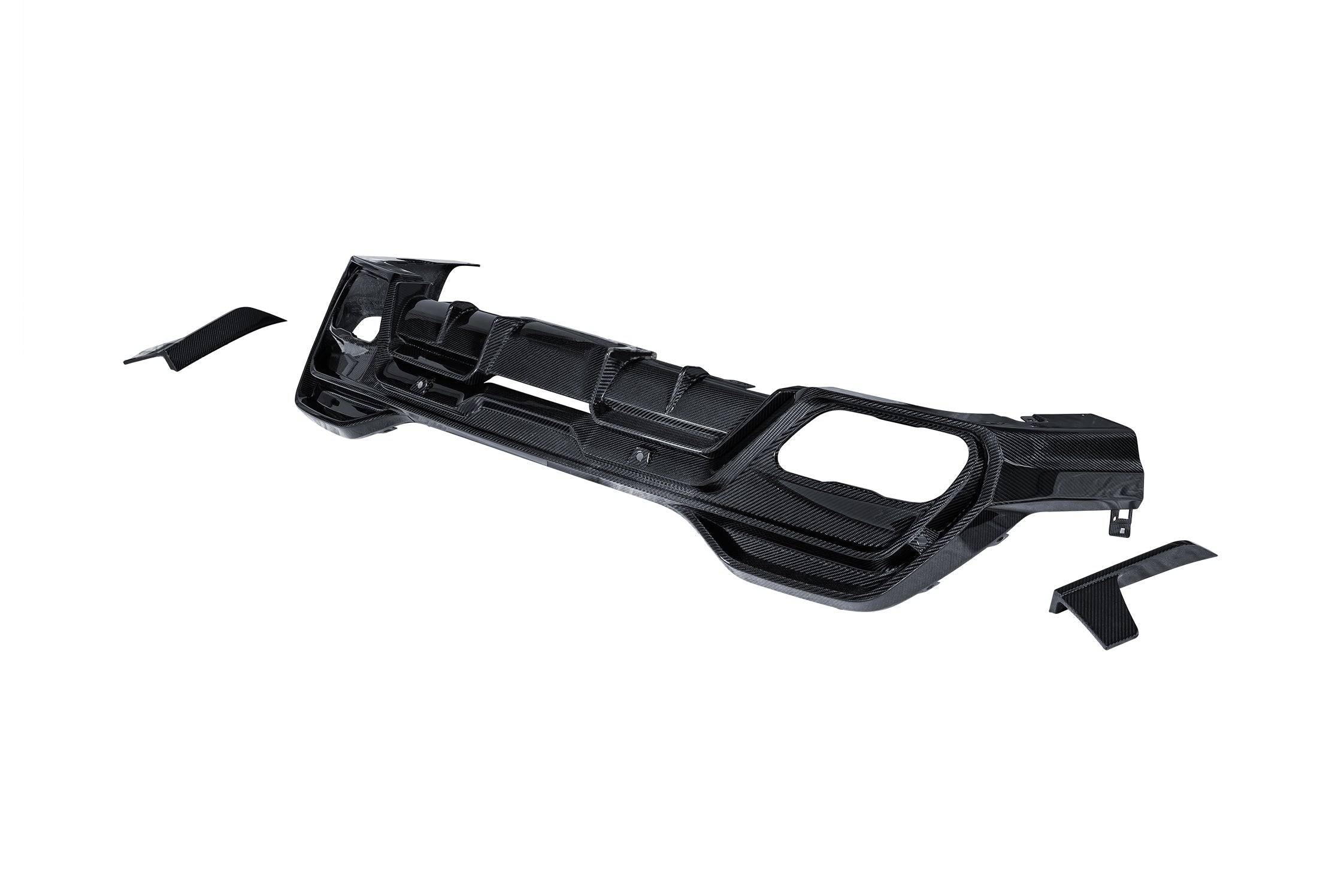 BMW X6 M60I xDrive40i G06 (Fits Pre-LCI & LCI) 2020-ON with Aftermarket Parts - PT Rear Diffuser Pre-preg Carbon Fiber from Ventus Veloce