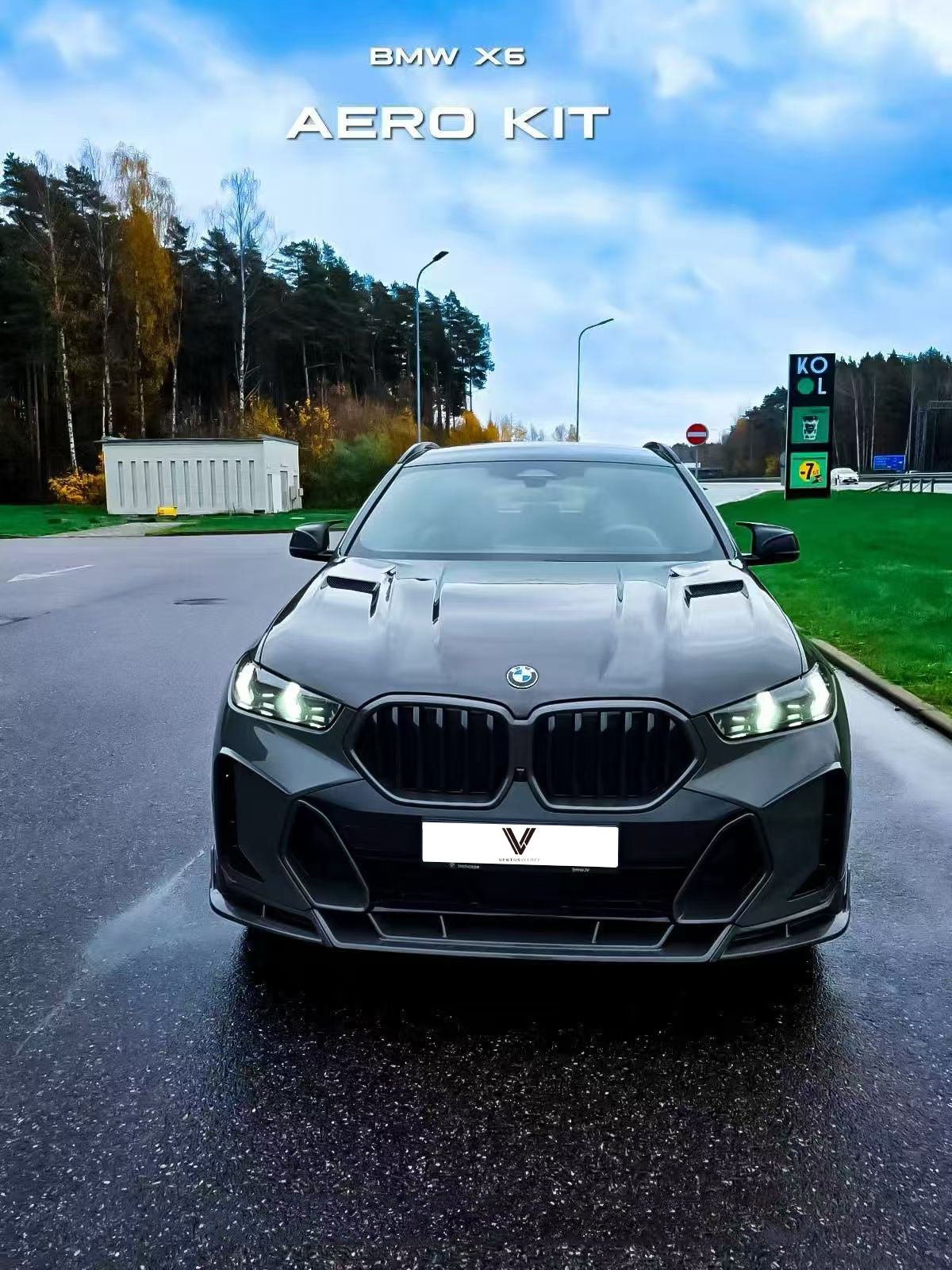 BMW X6 M60I xDrive40i G06 LCI 2024-ON with Aftermarket Parts - PT Front Bumper Upper Valences Pre-preg Carbon Fiber from Ventus Veloce