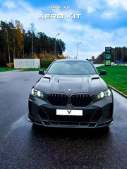 BMW X6 M60I xDrive40i G06 LCI 2024-ON with Aftermarket Parts - PT Front Bumper Upper Valences Pre-preg Carbon Fiber from Ventus Veloce