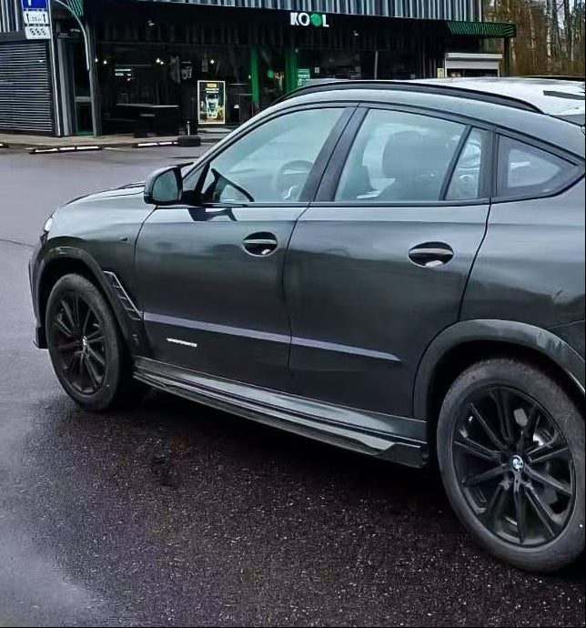 BMW X5 M60i xDrive50e x/sDrive40i G05 (Fits Both Pre-LCI & LCI) 2020-ON & X5M X5MC F95 (Fits Both Pre-LCI & LCI) 2020-ON & X6 M60I xDrive40i G06 (Fits Pre-LCI & LCI) 2020-ON & X6M X6MC F96 (Fits Pre-LCI & LCI) 2020-ON with Aftermarket Parts - PT Side Skirts Pre-preg Pre-preg Carbon Fiber from Ventus Veloce