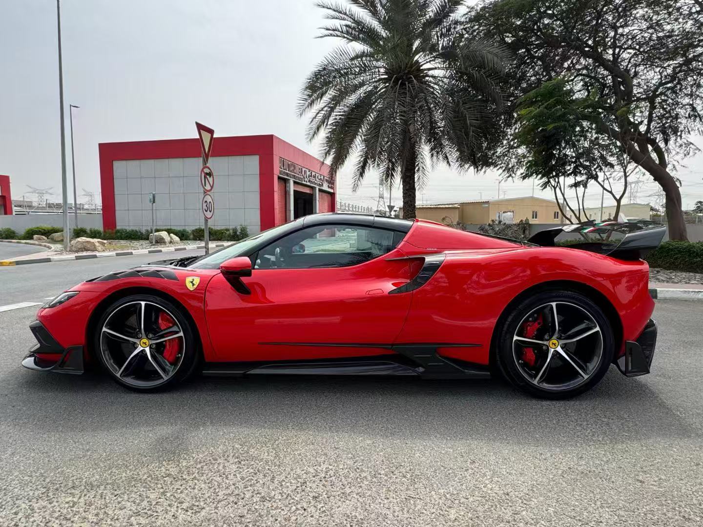 Ferrari 296 GTB GTS with Aftermarket Parts - Front Fenders FRP / Carbon Fiber from Ventus Veloce