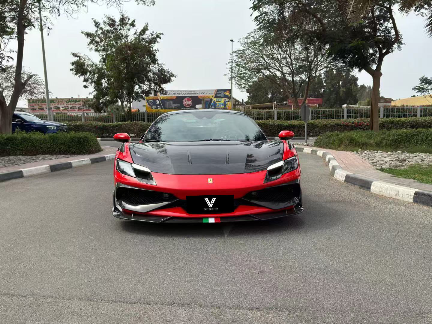 Ferrari 296 GTB GTS with Aftermarket Parts - Full Body Kit Package FRP / Carbon Fiber from Ventus Veloce