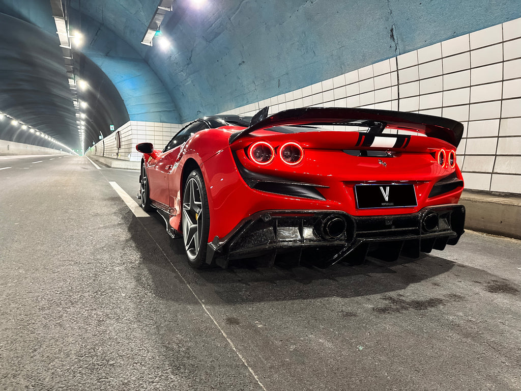 Ferrari F8 Tributo Spider Aftermarket Parts - Ventus Veloce Rear ...