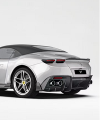 Ferrari Roma Coupe 2020 2021 2022 2023 2024 & Spider 2023 2024 2025 2026 with Aftermarket Parts - Rear Diffuser Carbon Fiber from Ventus Veloce