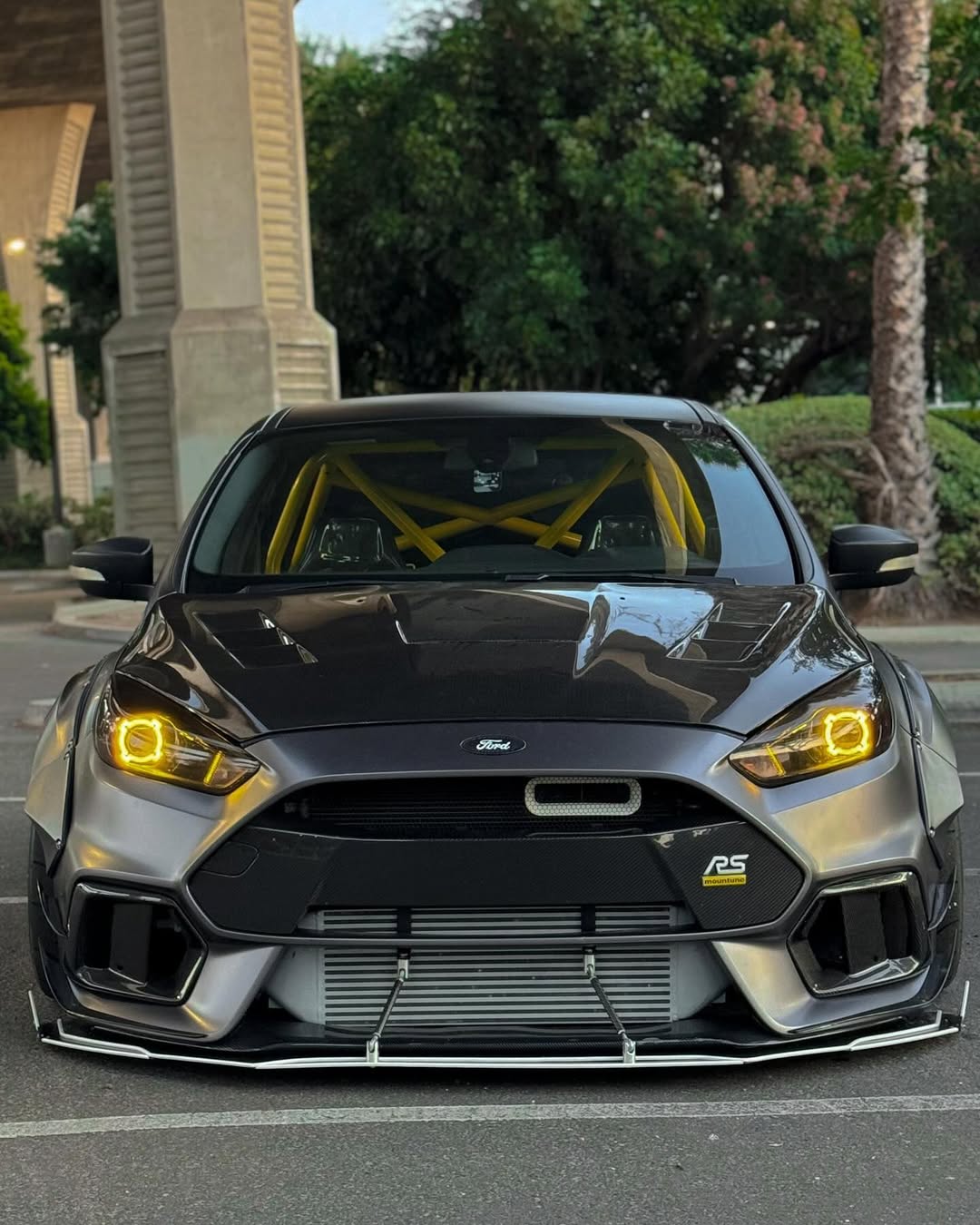 Ventus Veloce Carbon Fiber 2016 2017 2018 Ford Focus RS Fog Light Brackets - Performance SpeedShop