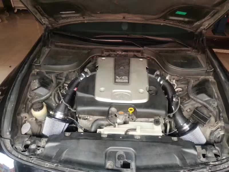 Infiniti G37 3.7L 2008 2009 2010 2011 2012 2013 & Q60 3.7L 2014 2015 with Aftermarket Parts - Air Intake Systems Pre-preg Carbon Fiber from Ventus Veloce