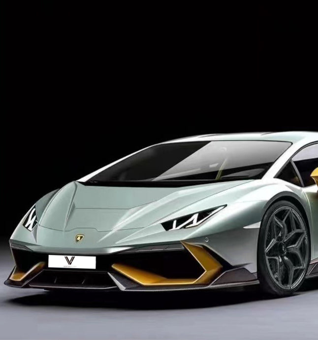 Lamborghini Huracan LP580 LP610 Evo RWD AWD Tecnica Performante 2015 2016 2017 2018 2019 2020 2021 2022 2023 2024 with Aftermarket Parts - Front Bumper Pre-preg Carbon Fiber from Ventus Veloce