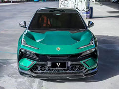 Lotus Eletre 2023 2024 with Aftermarket Parts - PK Style Front Bumper Outer & Inner Trim Pre-preg Carbon Fiber from Ventus Veloce