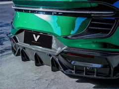 Lotus Eletre 2023 2024 with Aftermarket Parts - PK Style Rear Diffuser Pre-preg Carbon Fiber from Ventus Veloce