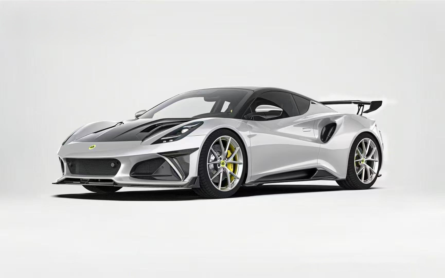 Lotus Emira 3.6 V6 2.0 Four-cylinder 2022-ON with Aftermarket Parts - Front Canards Pre-preg Carbon Fiber from Ventus Veloce