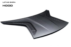 Lotus Emira 3.6 V6 2.0 Four-cylinder 2022-ON with Aftermarket Parts - Hood Pre-preg Carbon Fiber from Ventus Veloce