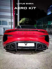 Lotus Emira 3.6 V6 2.0 Four-cylinder 2022-ON with Aftermarket Parts - Rear Diffuser Pre-preg Carbon Fiber from Ventus Veloce