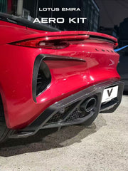 Lotus Emira 3.6 V6 2.0 Four-cylinder 2022-ON with Aftermarket Parts - Rear Diffuser Pre-preg Carbon Fiber from Ventus Veloce