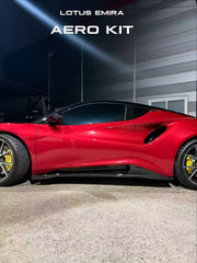 Lotus Emira 3.6 V6 2.0 Four-cylinder 2022-ON with Aftermarket Parts - Side Skirts Pre-preg Carbon Fiber from Ventus Veloce