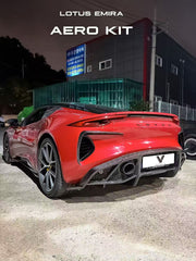 Lotus Emira 3.6 V6 2.0 Four-cylinder 2022-ON with Aftermarket Parts - Rear Bumper Canards Pre-preg Carbon Fiber from Ventus Veloce